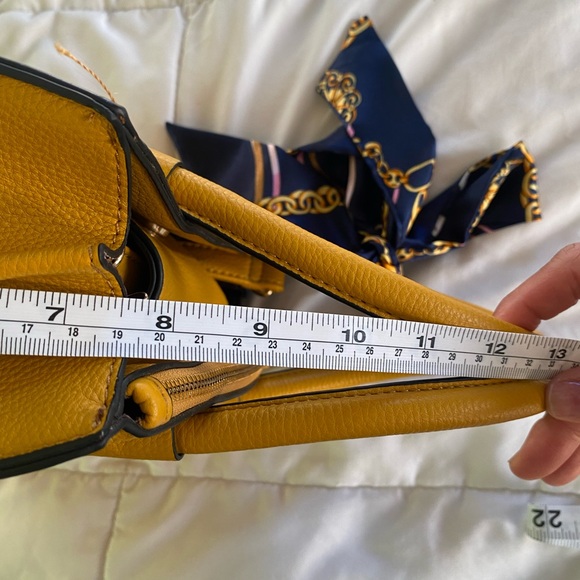 Aldo Small Mustard Yellow Satchel Crossbody Bag - Picture 6 of 8